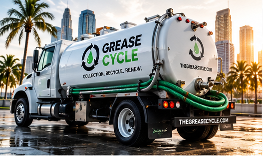 Grease Cycle pump truck serving Atlanta restaurants
